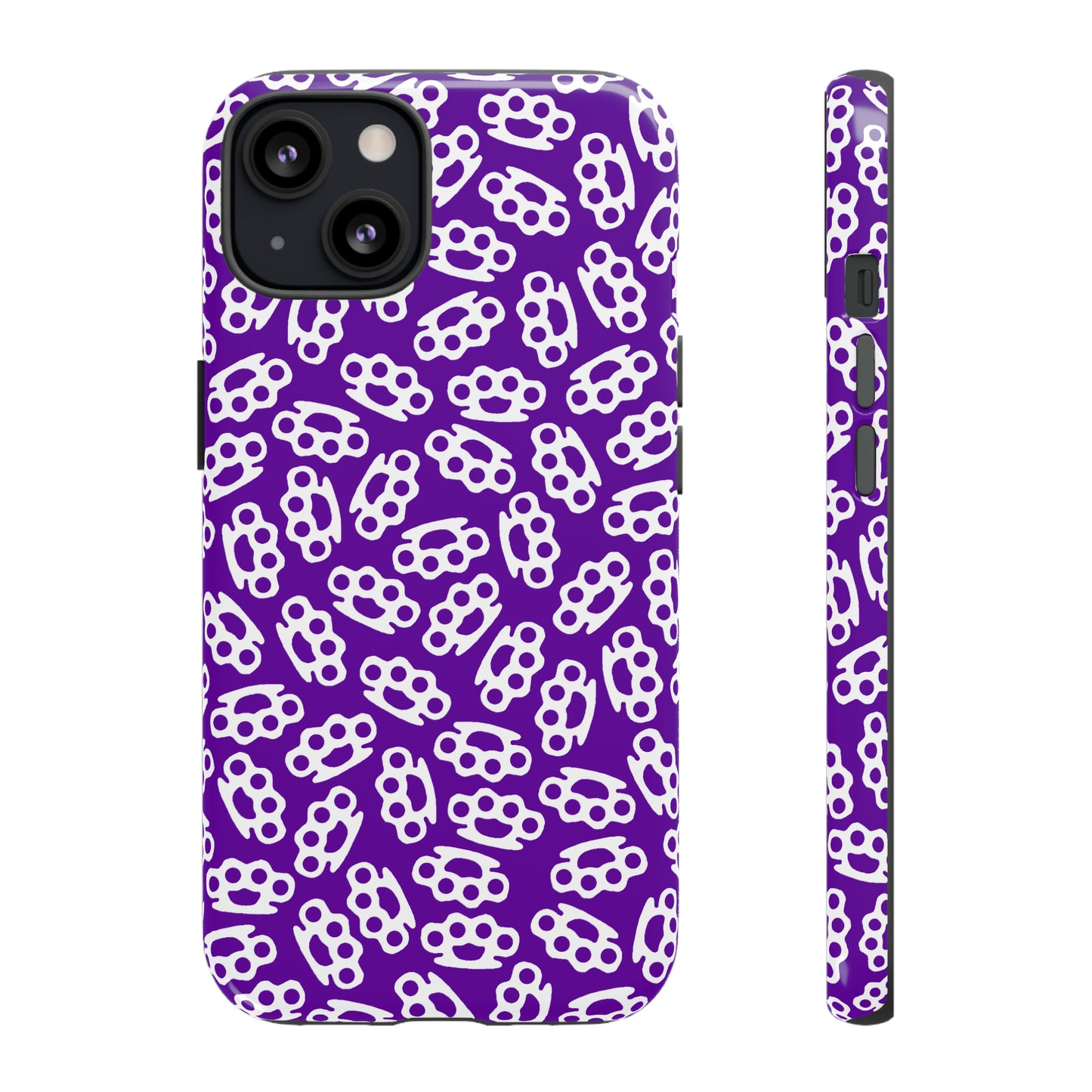 Purple Candy Coated Brass Knuckles Phone Case