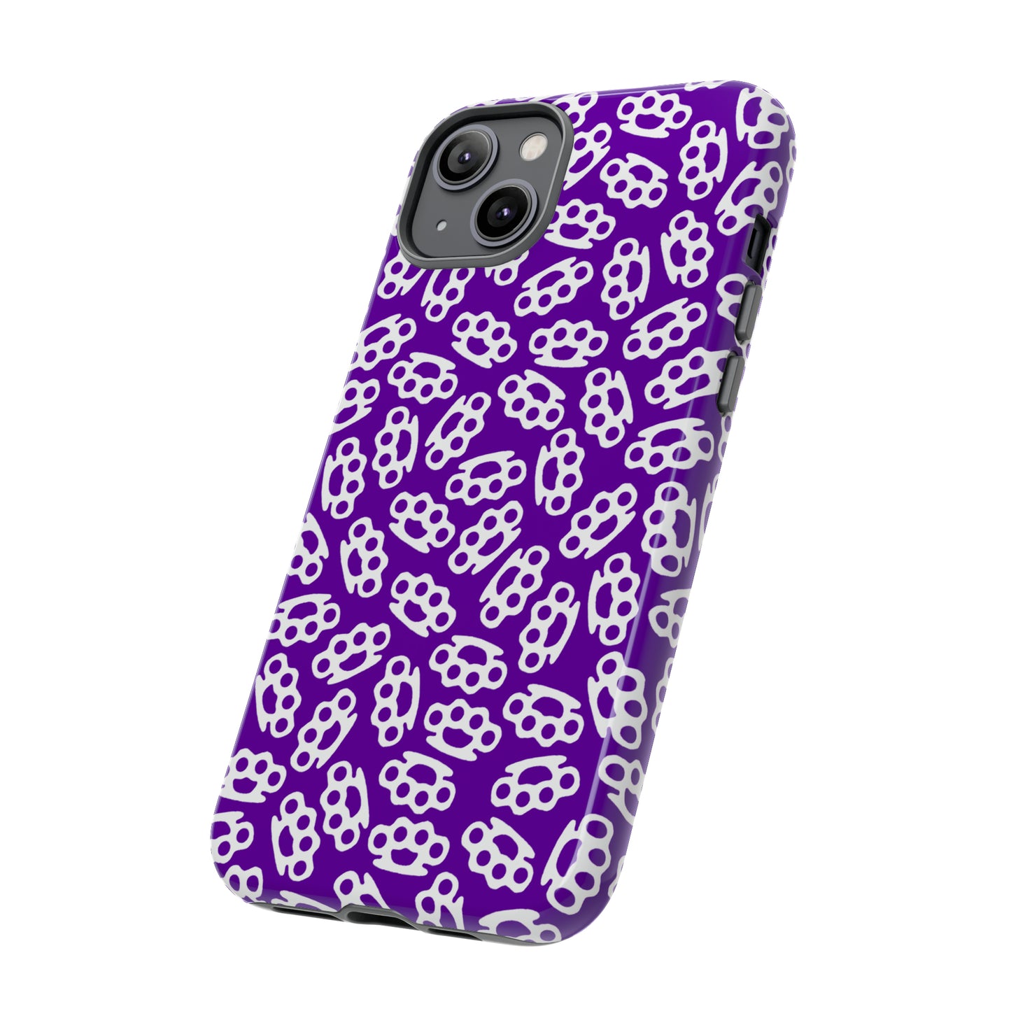 Purple Candy Coated Brass Knuckles Phone Case