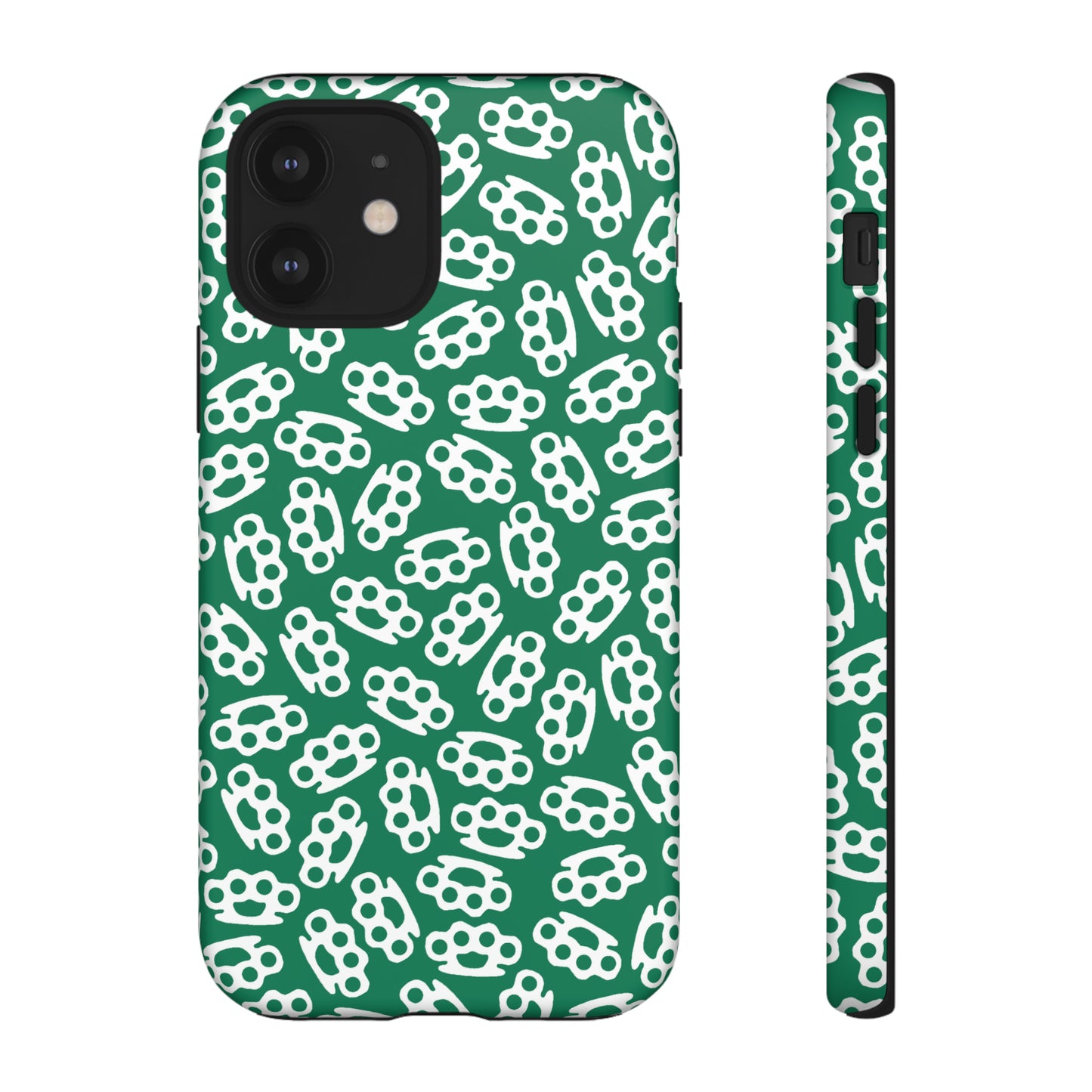 Green Candy Coated Brass Knuckles Phone Case